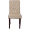 Merrick Lane Falmouth Upholstered Parsons Chair with Nailhead Trim